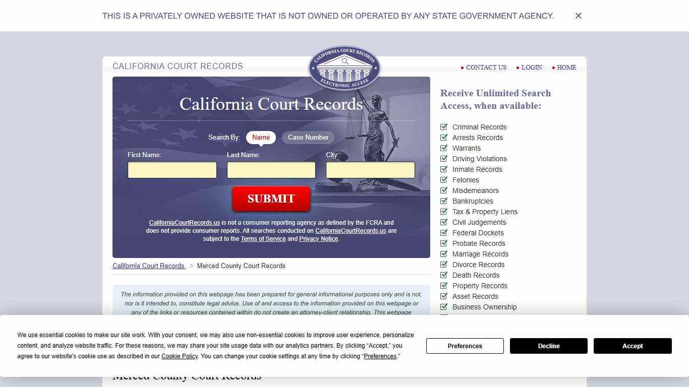 Merced County Court Records | CaliforniaCourtRecords.us